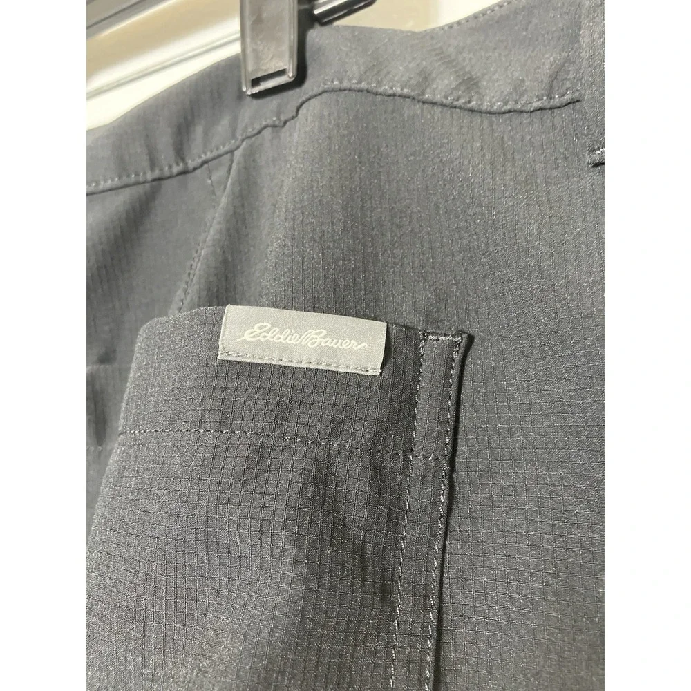 Eddie Bauer Pants Womens 16 Stretch Ripstop Crop Drawstring Hiking Mesh‎ Pockets